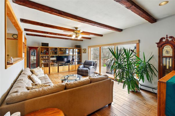 Interior, Living room, Wooden Beams, Wood Texture Flooring