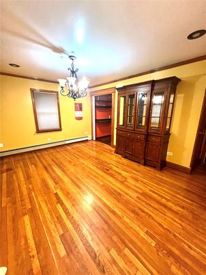 Chandelier, Empty room, Interior, Wood Texture Flooring