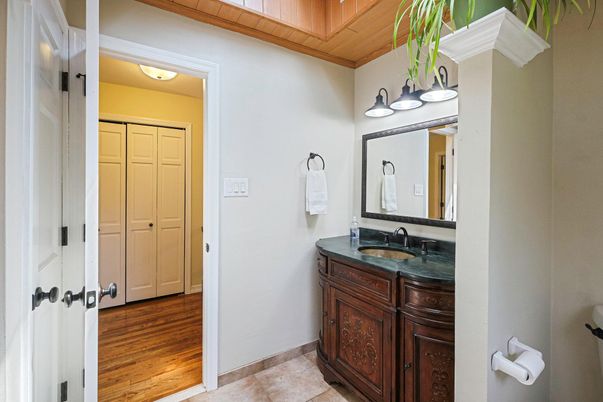 Bathroom, Interior, Wood Texture Flooring