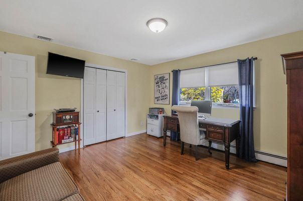 Home Office, Interior, Wood Texture Flooring
