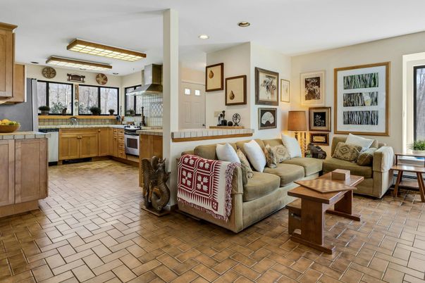 Interior, Kitchen, Living room, Recessed Lighting, Stainless Steel Appliances