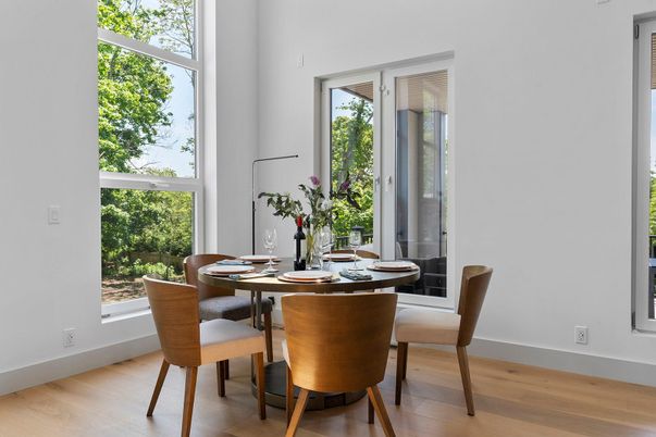 Dining room, Interior, Wood Texture Flooring