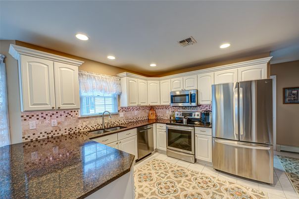 Interior, Kitchen, Recessed Lighting, Stainless Steel Appliances