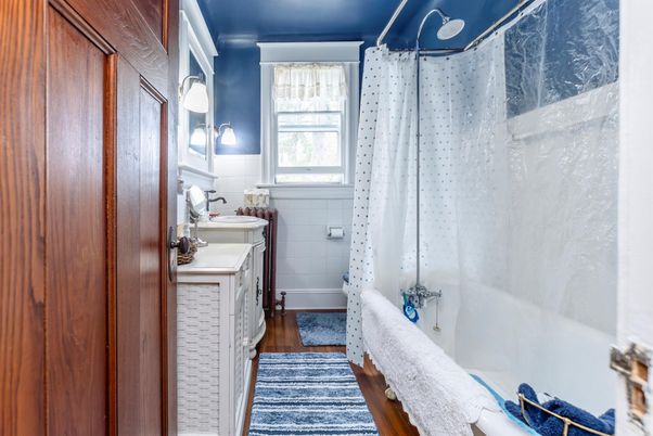 Bathroom, Interior, Wood Texture Flooring