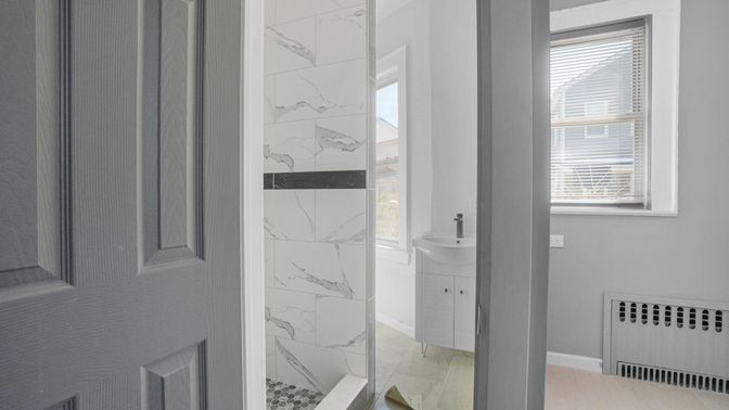Bathroom, Interior, Marble Walls