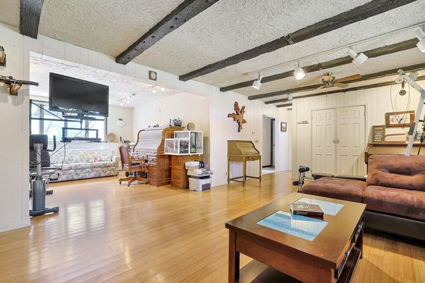 Interior, Living room, Wooden Beams, Wood Texture Flooring