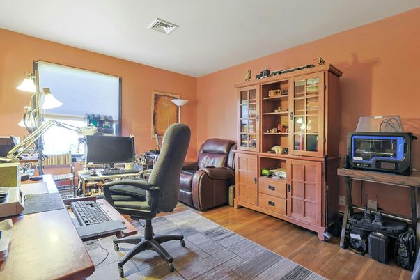 Home Office, Interior, Wood Texture Flooring