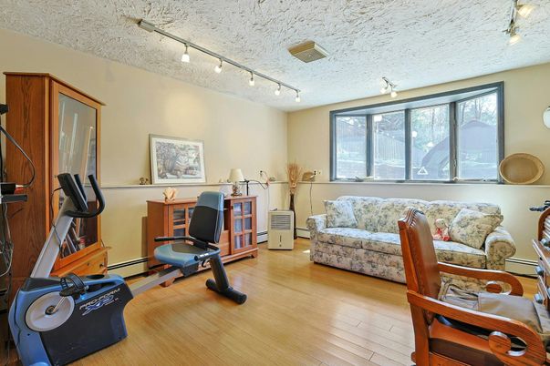 Fitness Equipment, Interior, Living room, Wood Texture Flooring