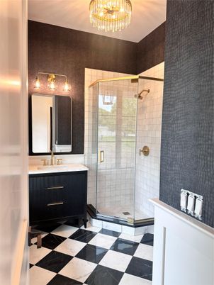Bathroom, Glass Shower, Interior