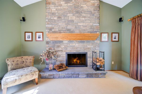 Fireplace, Interior, Stone Walls