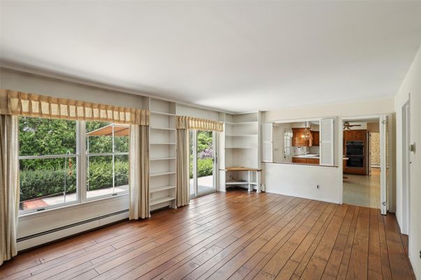 Empty room, Interior, Kitchen, Wood Texture Flooring