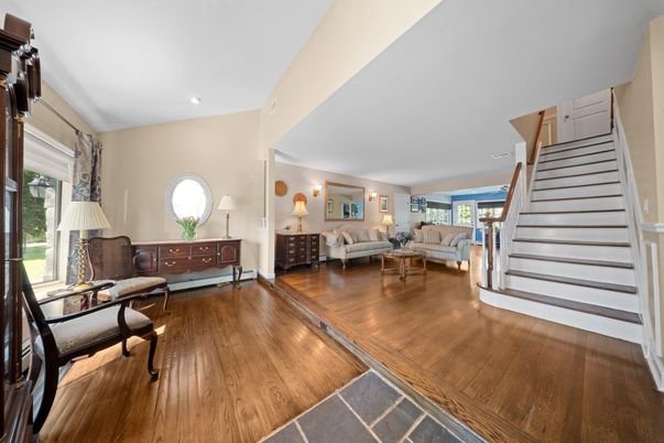 Home Office, Interior, Living room, Recessed Lighting, Wood Texture Flooring