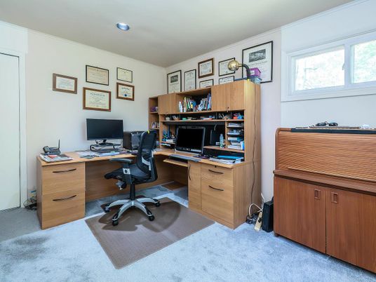 Home Office, Interior, Recessed Lighting
