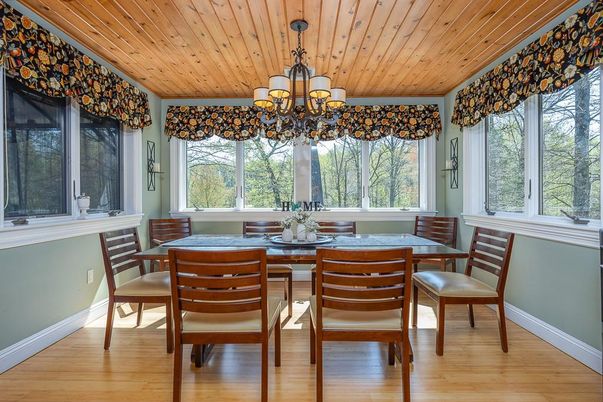 Chandelier, Dining room, Interior, Wooden Ceilings, Wood Texture Flooring