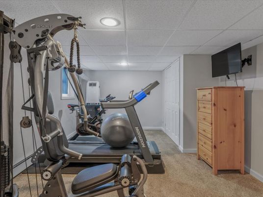 Fitness Equipment, Interior, Recessed Lighting