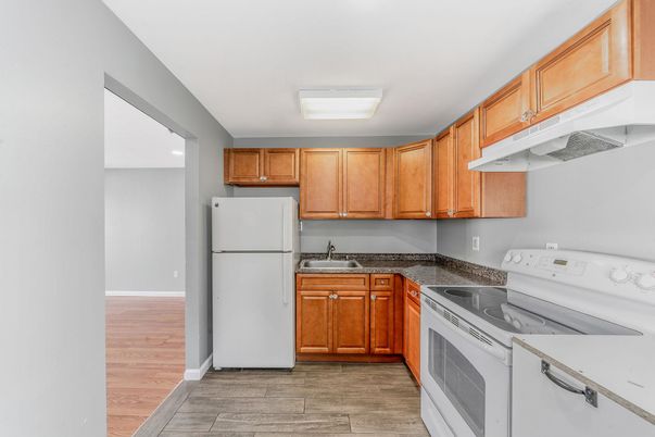 Interior, Kitchen, Wood Texture Flooring
