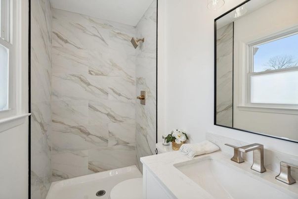 Bathroom, Interior, Marble Walls
