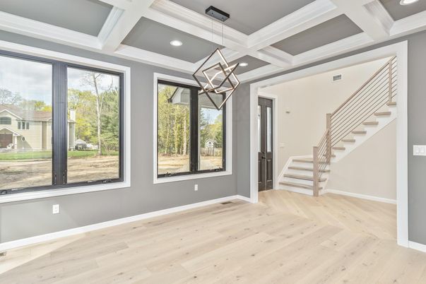 Interior, Pendant Lights, Recessed Lighting, Wood Texture Flooring