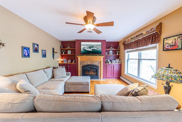Fireplace, Interior, Living room, Wood Texture Flooring