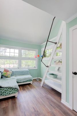 Bedroom, Interior, Wood Texture Flooring