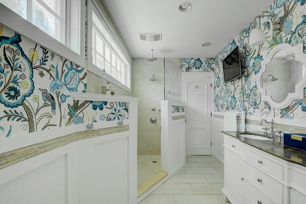 Bathroom, Interior, Recessed Lighting
