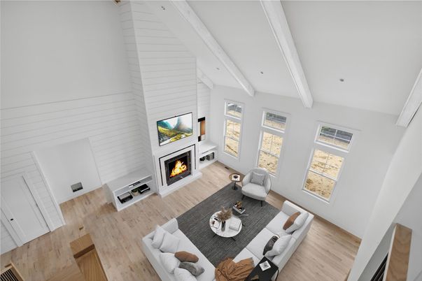 Fireplace, Interior, Living room, Wood Texture Flooring