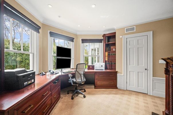 Home Office, Interior, Recessed Lighting