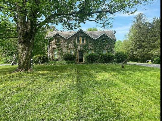 Backyard, Exterior, Facade, Brick Traditional