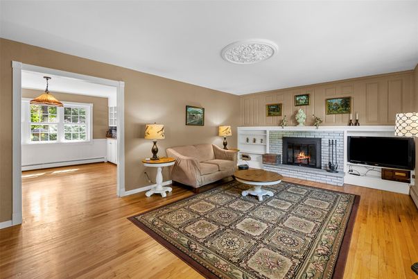 Fireplace, Interior, Wood Texture Flooring