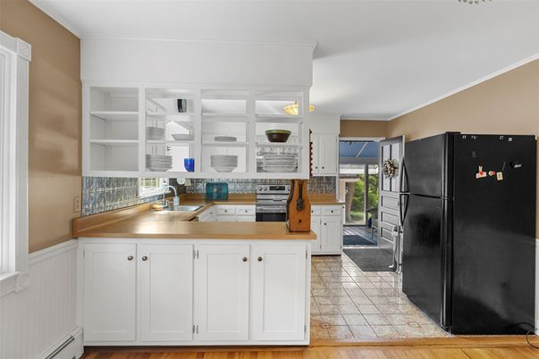 Interior, Kitchen, Wood Texture Flooring