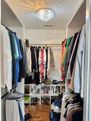 Interior, Walk-in Closets, Wood Texture Flooring