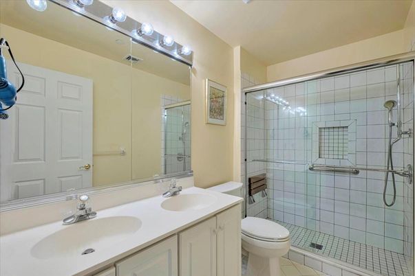 Bathroom, Dual Sink Vanities, Glass Shower, Interior