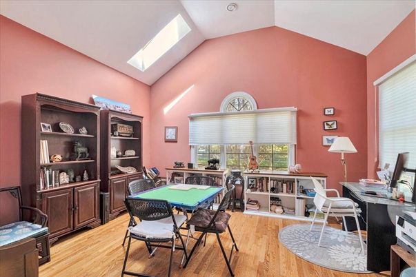 Home Office, Interior, Wood Texture Flooring