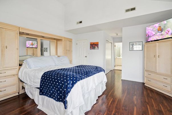 Bedroom, Interior, Wood Texture Flooring