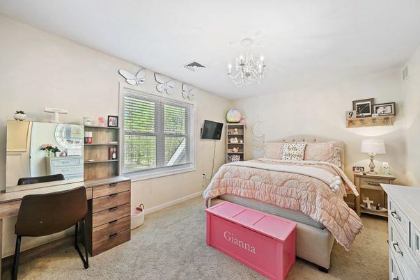 Bedroom, Chandelier, Interior