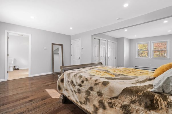 Bathroom, Bedroom, Interior, Recessed Lighting, Wood Texture Flooring