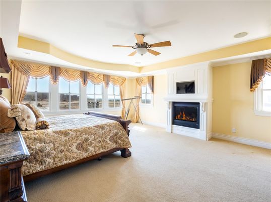 Bedroom, Fireplace, Interior, Recessed Lighting