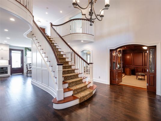 Chandelier, Interior, Recessed Lighting, Wood Texture Flooring