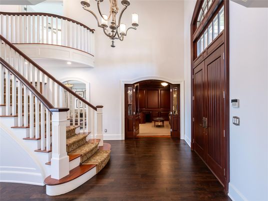Chandelier, Interior, Wood Texture Flooring