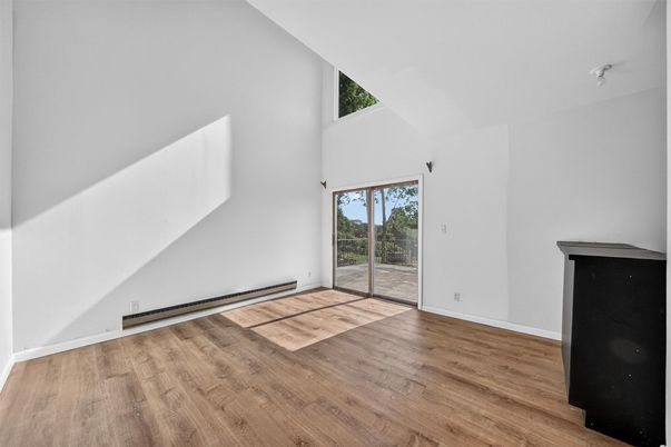 Empty room, Fireplace, Interior, Wood Texture Flooring