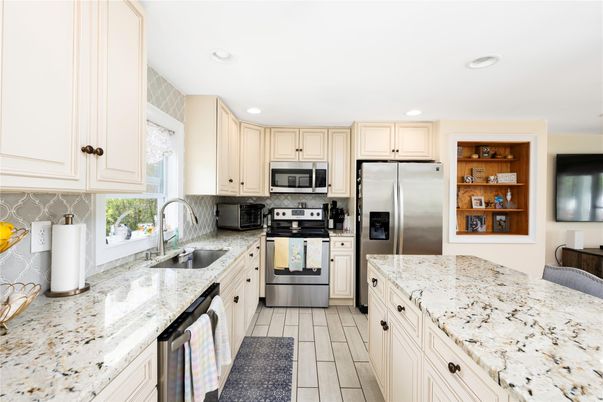 Interior, Kitchen, Recessed Lighting, Stainless Steel Appliances