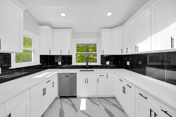 Interior, Kitchen, Marble, Recessed Lighting