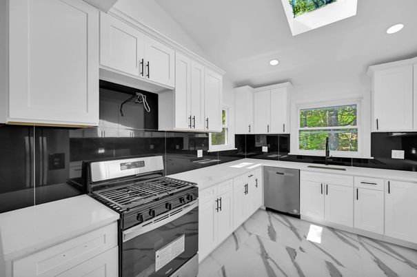 Interior, Kitchen, Marble, Recessed Lighting