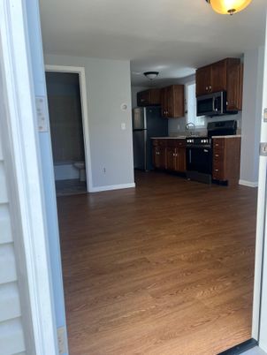 Interior, Kitchen, Wood Texture Flooring