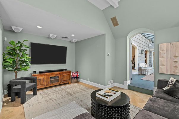 Interior, Living room, Recessed Lighting