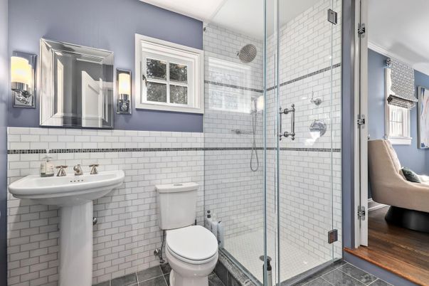Bathroom, Glass Shower, Interior
