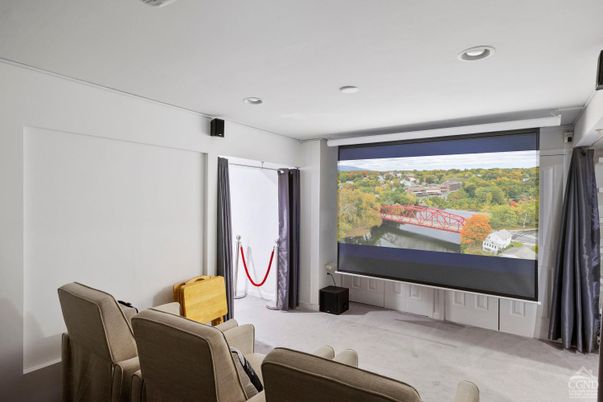 Interior, Projection Screen, Recessed Lighting, Theatre Room