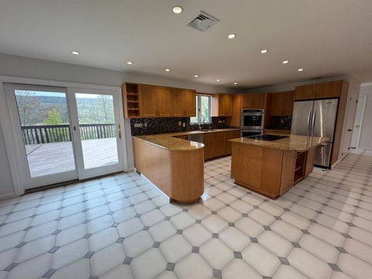 Interior, Kitchen, Recessed Lighting, Stainless Steel Appliances