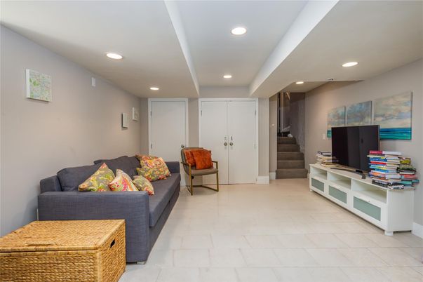 Interior, Living room, Recessed Lighting