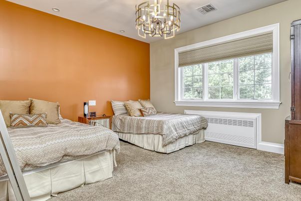 Bedroom, Chandelier, Interior, Recessed Lighting